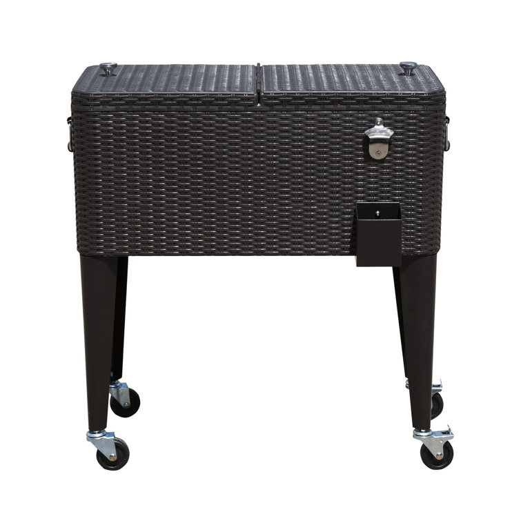 80 Qt. Patio Rolling Cooler & Reviews Wayfair